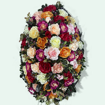 Венок из искусственных цветов